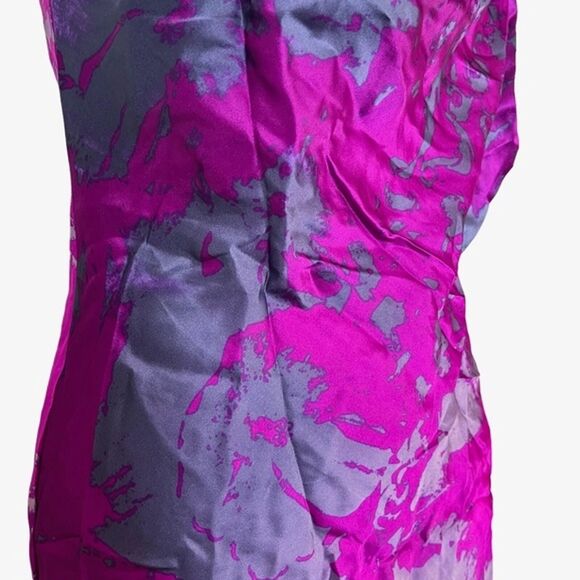 CABI FIT TO BE TIED Whimsigoth Purple Sleeveless Fairy Top 100% Silk Shirt XS - Picture 9 of 16